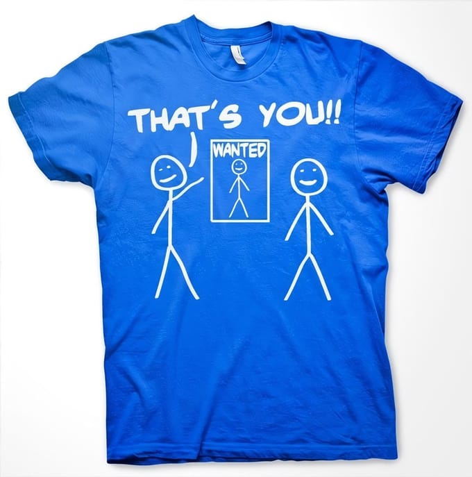 Hybris That's You Wanted T-shirt blauw