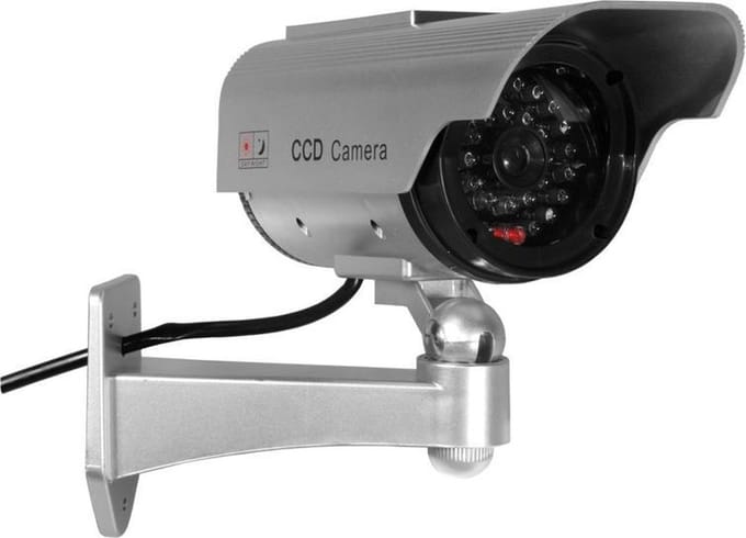 Dummy-camera SOL1200 Zonne-flitsend LED-ingebouwd zonnepaneel