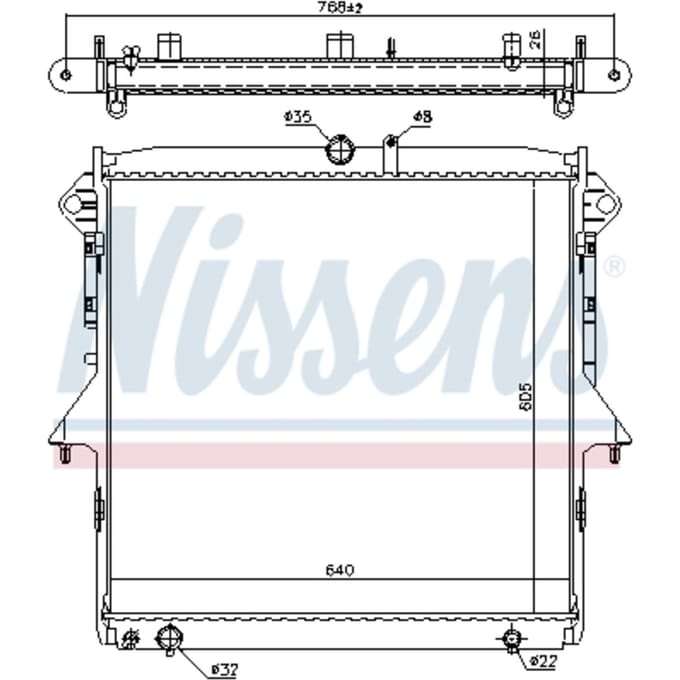 Radiator, motorkoeling NISSENS 69246
