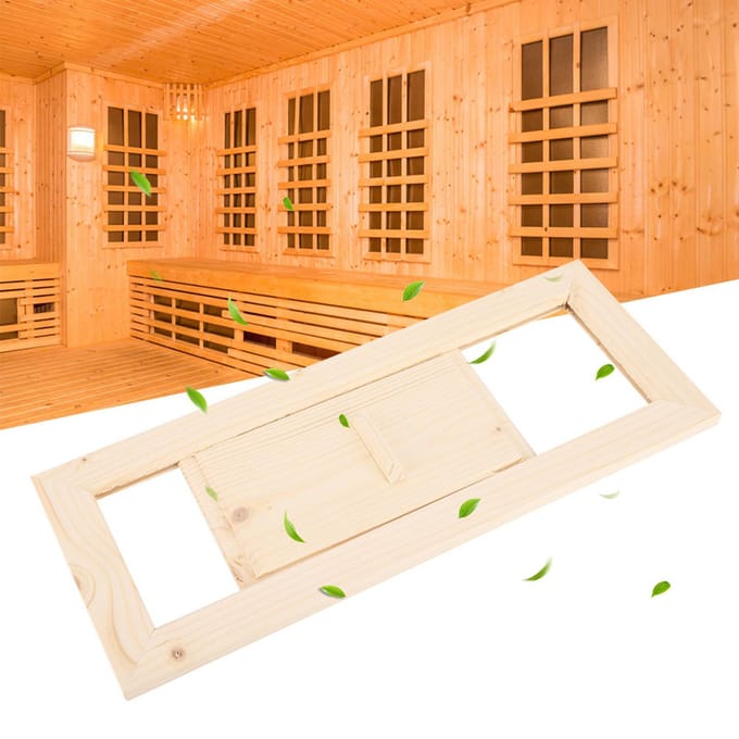 Houten Rechthoekig Luchtventilatierooster Ventilatie Stoomruimte Sauna Accessoire