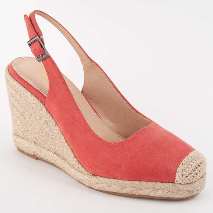 Espadrille compensée pour femme. Montevita Balenci7 102982 40 orange