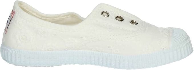 Cienta Meisjes Sneaker Gebloemd | Wit | Maat: 34