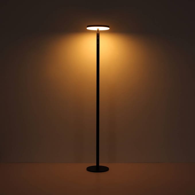 Globo LED vloerlamp 36508, zwart, aluminium, CCT, IP54