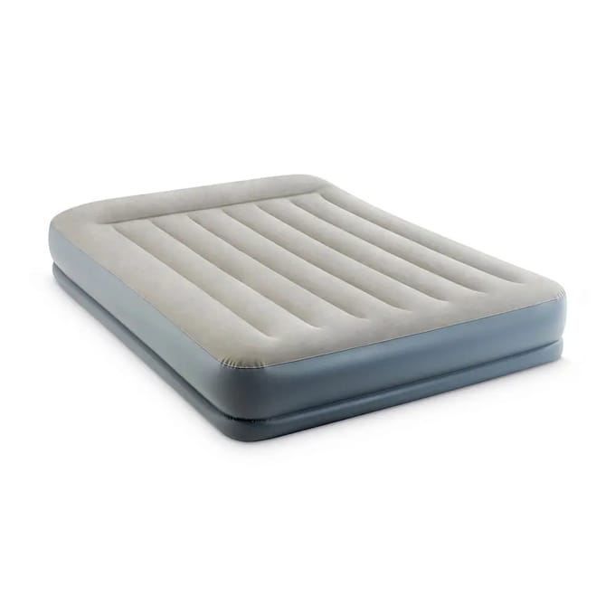 Intex Pillow Rest Mid-Rise Tweepersoons Luchtbed Met Ingebouwde Motorpomp 152×203×30 cm