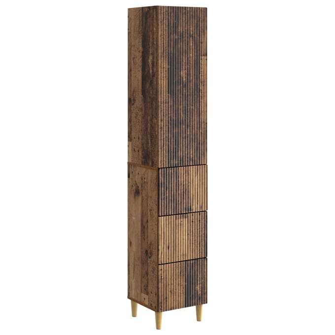 vidaXL - Kast - Set - 2 - st - Bewerkt - hout