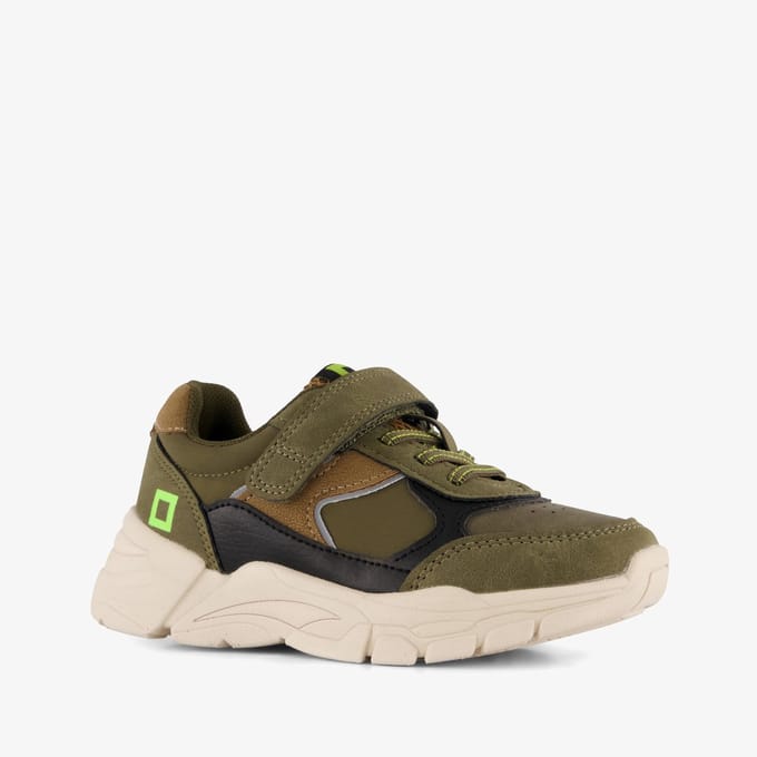 Blue Box jongens sneakers groen bruin - Maat 26
