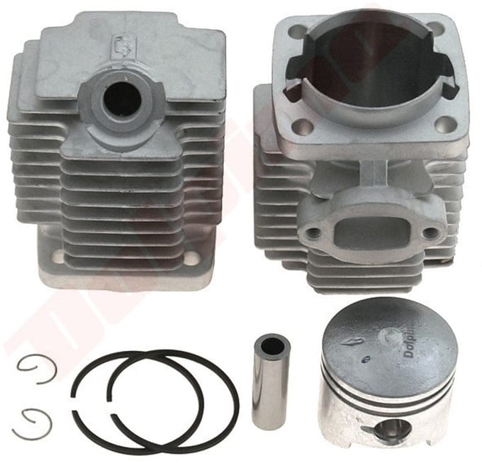 Cilinder met zuiger passend op Chinese machine 44mm 50cc Robin