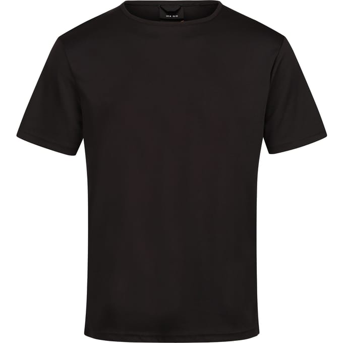 Regatta Heren Pro Reflecterend Vochtafvoerend T-shirt (Zwart)