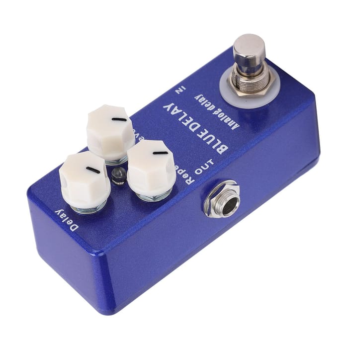 Gitaareffectpedaal Mini Blauwe Delay Analoog True Bypass Verstelbaar Instrument Accessoire Deel blue