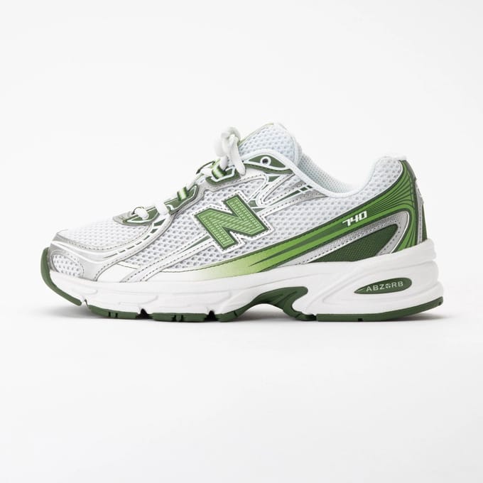 New Balance 740 - Sneakers - Unisex - White Alpine Green
