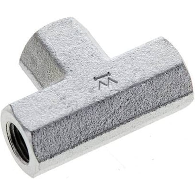 T-koppeling 1/8'' NPT Binnendraad Staal Hoge Druk 345bar (4847.25psi)