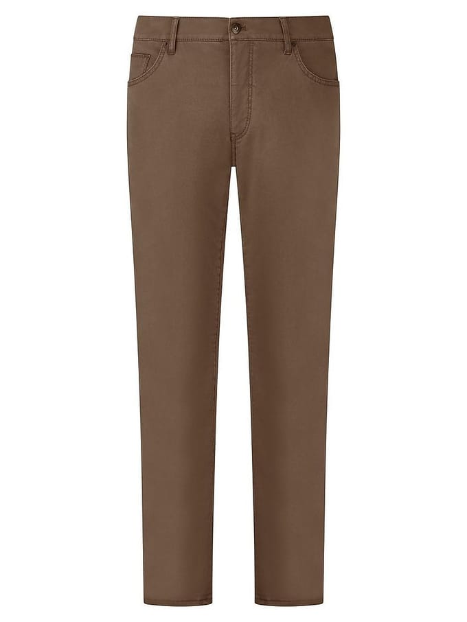 5-pocket thermobroek Van Brax bruin