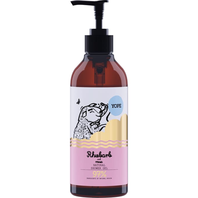 YOPE Shower Gel Rhubarb And Rose 400 ml