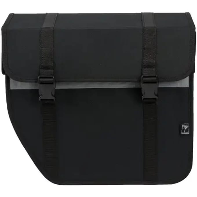 Willex Enkele Fietstas Shopper - Afgeschuind - Links - 17L - Zwart