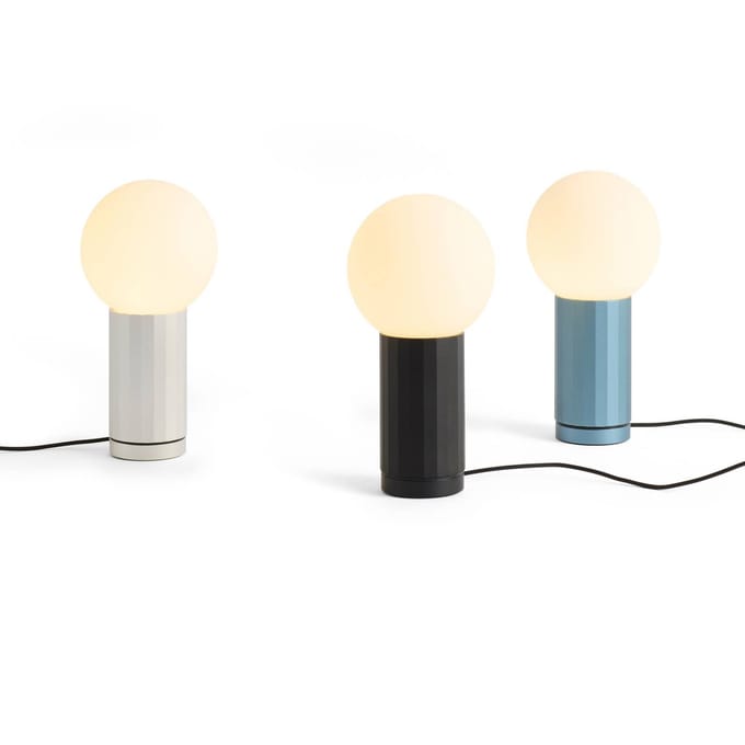 HAY LED tafellamp TURN ON, zwart, hoogte 20 cm, dimbaar