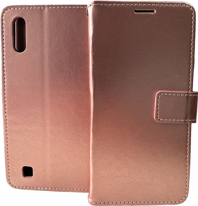 Portemonnee Book Case Hoesje Geschikt voor: Samsung Galaxy A10 - Rosegoud