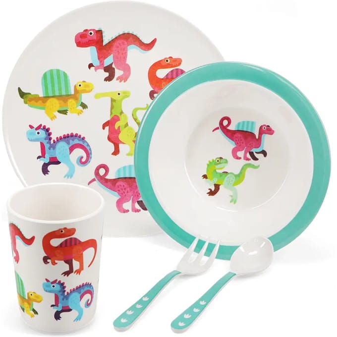 Kinderen melamine bord Rex London Dinos (x5)