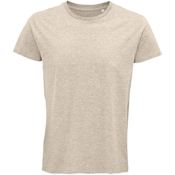 SOLS Heren Crusader Heather Organisch T-shirt (Beige)
