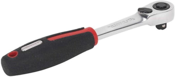 Ratelsleutel - Sleutel Momentsleutel - Klusserij - Compacte Kop - 145 mm - Meerkleurig