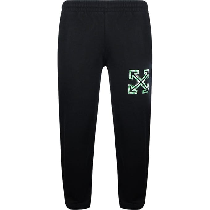 Off-white Tape Arrows Slim Shorten Sweatpant Zwart