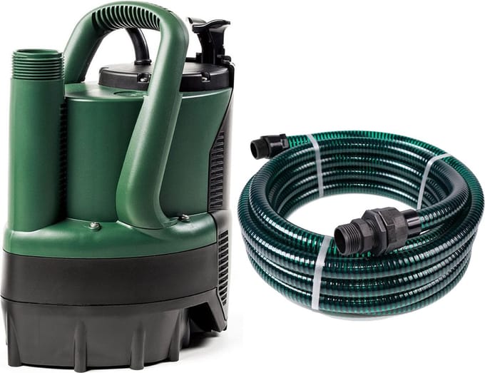 DAB Verty Nova 200 M-A + Slang 7 m - Dompelpomp - Interne Vlotter - 7600 l/h - 300W - Startklaar Pakket