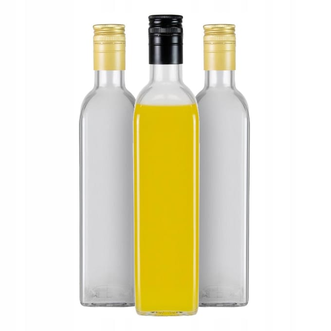 Bimberek Marasca Serie - Decoratieve Glazen Fles - 500ml - Transparant