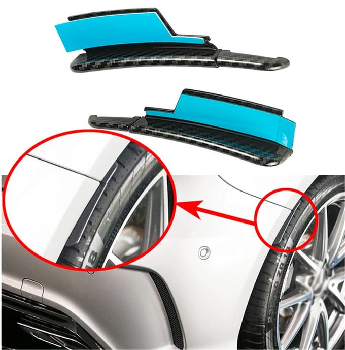 Lèvre évasée d'aile pour Mercedes Benz W176 A160 A180 A200 A250 A45 AMG 2013-2019 black