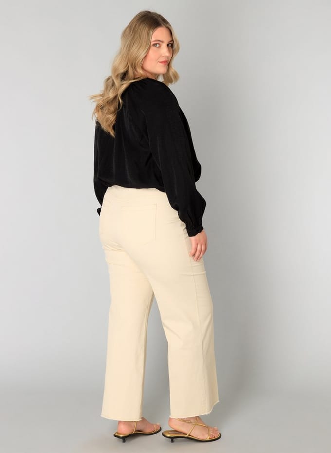 YEST CURVE Warda Bottoms - Bleached Sand - maat 1(48)