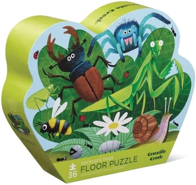 Crocodile Creek | Shaped box puzzles, 36 stuks - Insecten