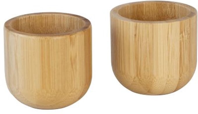 Eiderdopjes, Set van 2 Stuks, Bamboe - Pebbly