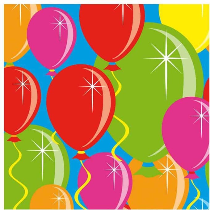 Folat - Servetten - Ballonnen (20 stuks)