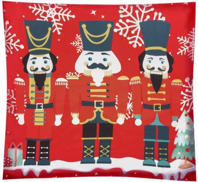 Ruhhy Notenkraker Kussensloop 40x40 cm - Voeg een Klassieke Kerstcharme toe