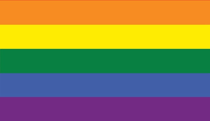 Fotobehang Flag Rainbow Gay Pride | PANORAMIC - 250cm x 104cm | 130g/m2 Vlies