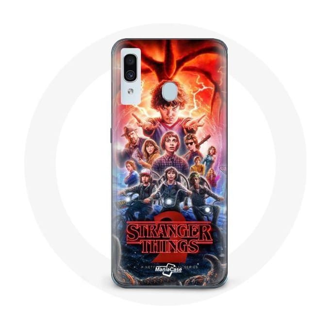 Hoesje voor Samsung Galaxy A40 Stranger Things Poster Seizoen 2