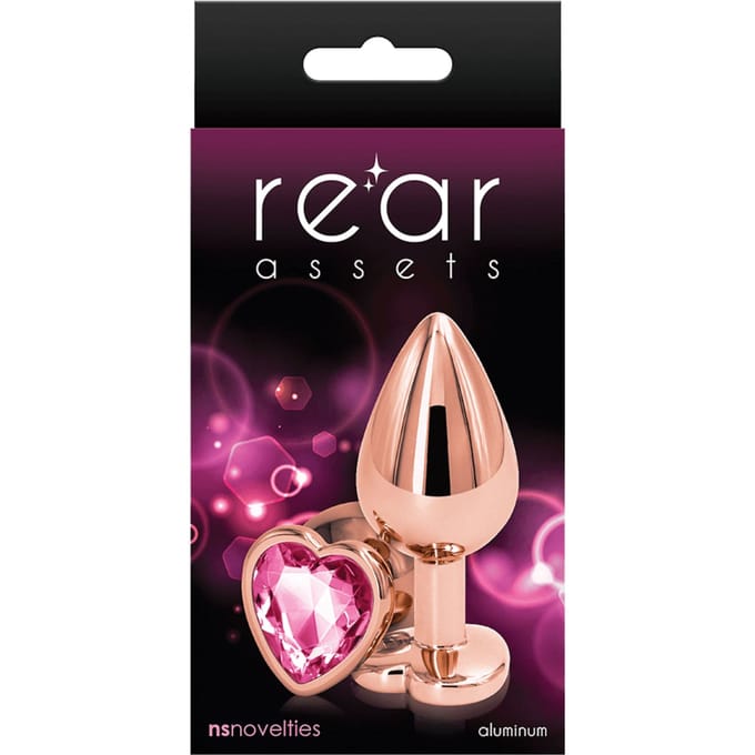 Buttplug met Roze Steen M - Rose*
