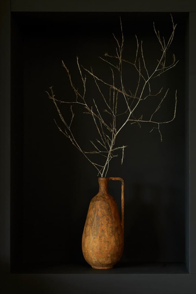 Light&living Vaas deco 17x16,5x35 cm OSTRA roest