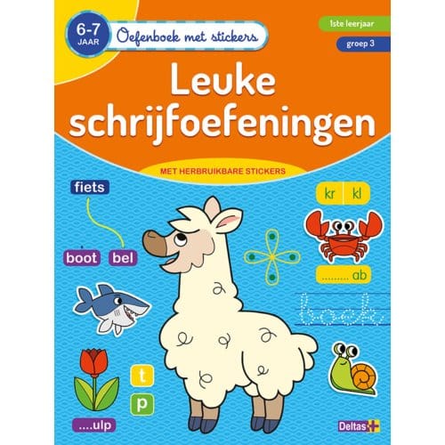 Leuke Schrijfoefeningen - Oefenboek Met Stickers - ZNU