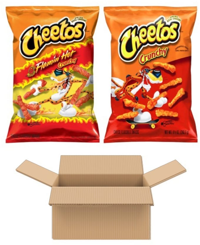 Cheetos Crunchy Chips Multipak (Flamin hot + Original) (2x 226gr)