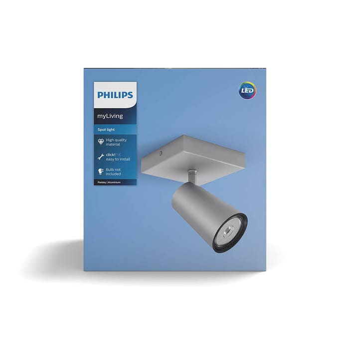 Philips myLiving Paisley spot GU10 1-lamp aluminium