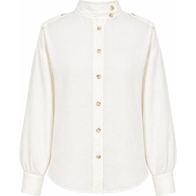 Mandarijnkraag Knopsluiting Casual Shirt