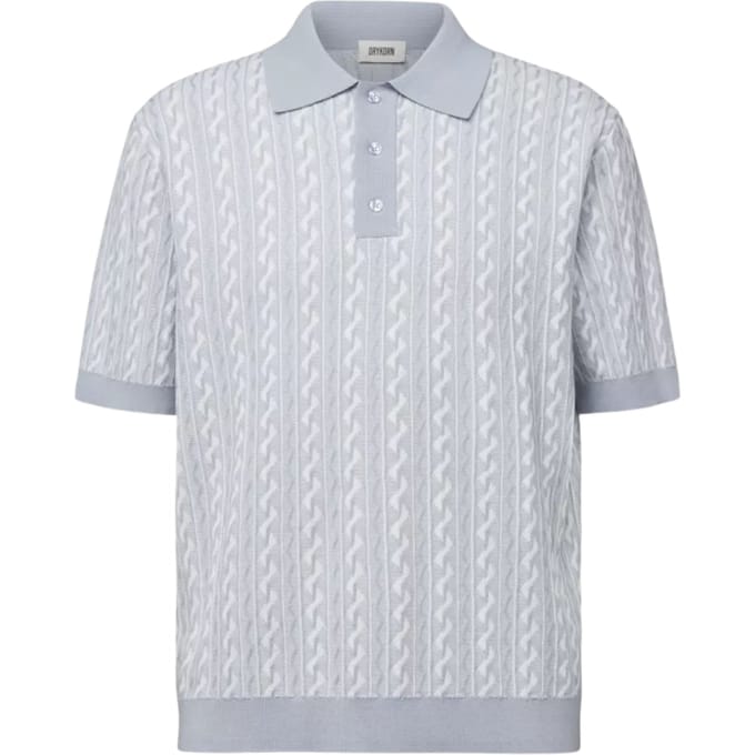 Drykorn Tamian Polos Lichtblauw 425175 Tamian