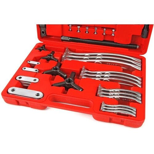 HBM 2 en 3 arm poelietrekker set 75 / 100 / 150 / 200 mm, 72-delig