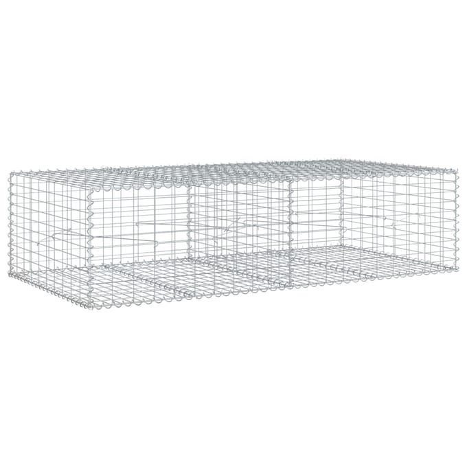vidaXL - Schanskorf - 200x100x50 - cm - gegalvaniseerd - ijzer - zilverkleurig