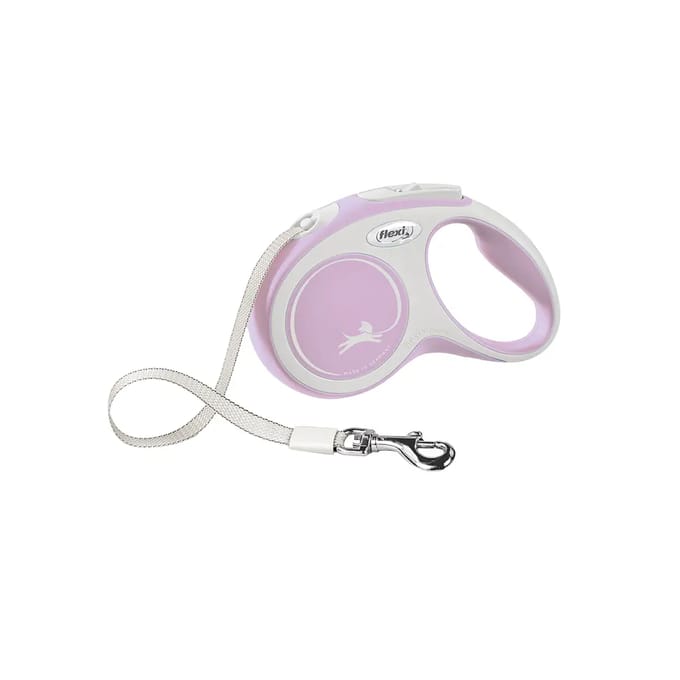 Flexi New Comfort - Rollijn Hondenriem - S - 5 Meter - <15 kg - Roze Lila