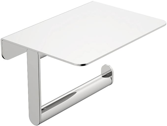 AquaVik Toiletrolhouder Åsmund Met Planchet Chroom