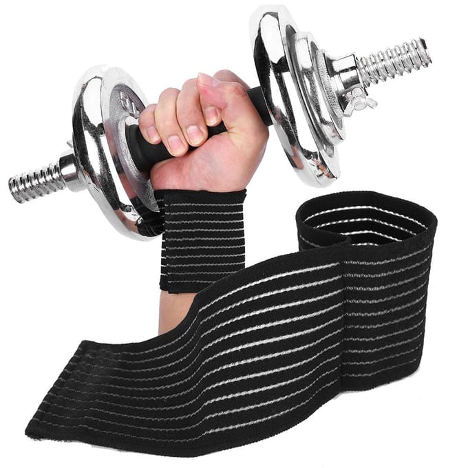 Polscompressie Nylon Elastische Ondersteuningsbrace Verstelbare Beschermende Wikkelbeschermer black