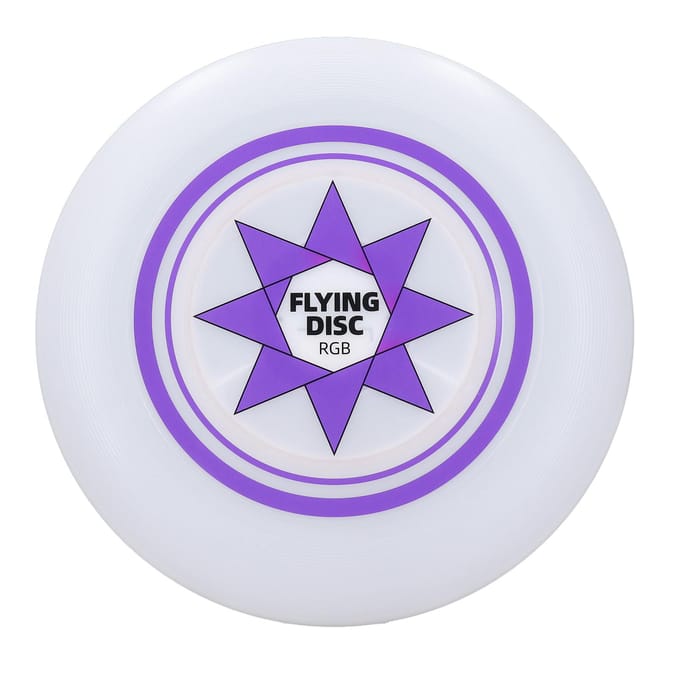 Disque volant à LED RVB, intensité variable en continu, 8 modes de couleurs éclatantes, disque volant jouet white