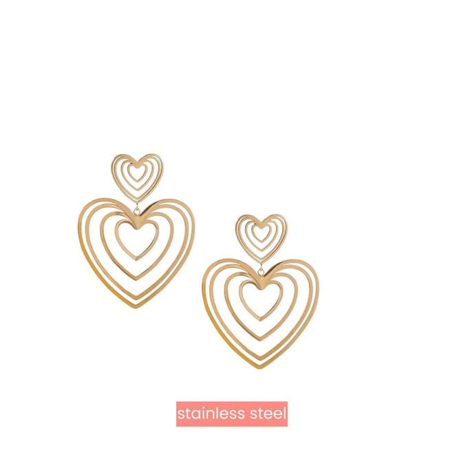Go Dutch Label Oorknoppen sonar hearts Goud