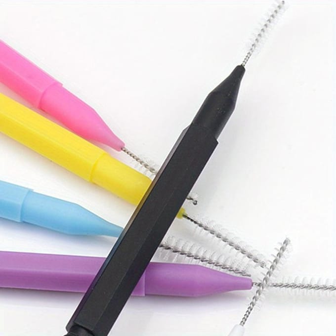 10 stuks/Set Mini Wegwerp Wenkbrauwborsteltje, Buigbare Micro Mascara Applicator Make-up Tool