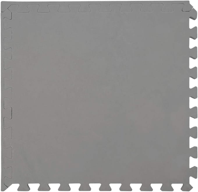 vidaXL - Zwemgrondmat - 50 - st - Grijs - 18 - m² - EVA - Schuim
